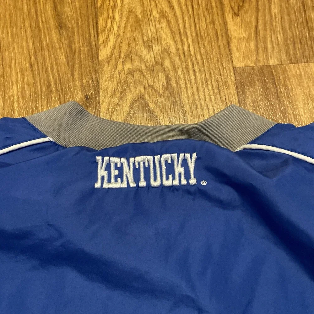 Vintage Kentucky Wildcats Windbreaker Jacket Adult 2XL Blue Pullover Long Sleeve